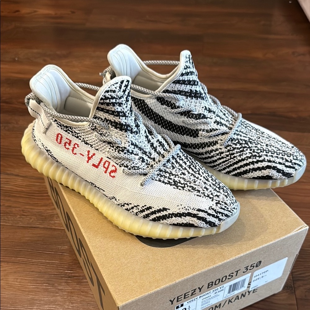 Yeezy Boost 350 V2 Black White Red